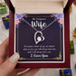 To My Wife Necklace Romantic Gifts For Her Unique Necklaces For Wife From Husband Cute Valentines Day Anniversary Birthday, Love Knot Meaningful Necklace Message Card and Gift Box Styles on Birthday, Christmas, Anniversary  Forever Love