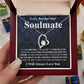 Gifts For Soulmate Birthday Gifts From Husband Necklace Valentines Day, Necklace for Future Soulmate, Wedding Valentine Jewelry for Wife Necklace Gifts from Husband - Soulmate Gift Necklace with Message Card and Gift Box Forever Love