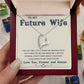 Soulmate Necklace For Women, Soulmate Gifts For Her, Future Wife Necklace, Necklaces For Girlfriend, To My Wife Necklace, Wife Necklace From Husband, Necklace Message Card and Gift Box Styles on Birthday, Christmas, Valentine Forever Love