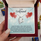 Love Knot Necklace To My Girlfriend Gifts From Boyfriend, Girlfriend Jewelry, Girlfriend Birthday Anniversary For Girlfriend Gift, Necklace Message Card and Gift Box Styles on Birthday, Christmas, Anniversary Forever Love