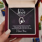 Couples Gifts, To the Love of My Life Necklace Love Knot Special Gift, Wedding Anniversary Jewelry For Wife From Husband, Wife Birthday From Husband, To My Soulmate Message Card and Gift Box styles On Birthday, Christmas, Anniversary  Forever Love