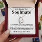 Gifts For Soulmate Birthday Gifts From Husband Necklace Valentines Day, Necklace for Future Soulmate, Wedding Anniversary Jewelry for Wife Necklace Gifts from Husband - Soulmate Gift Necklace with Message Card and Gift Box Forever Love