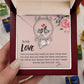 The Love Knot Necklace To My Love Knot Necklace, Happy First anniversary, Unique Gift from Husband, Best Jewelry for Wife, Dear Wife, Necklace Message Card and Gift Box Styles on Birthday, Christmas, Anniversary  Forever Love