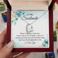 To My Soulmate, To My Wife Necklace, Wife Necklace, Wife Gift, WIfe Gift From Husband, Happy Anniversary, Meaningful Necklace Message Card and Gift Box Styles on Birthday, Christmas, Anniversary Forever Love