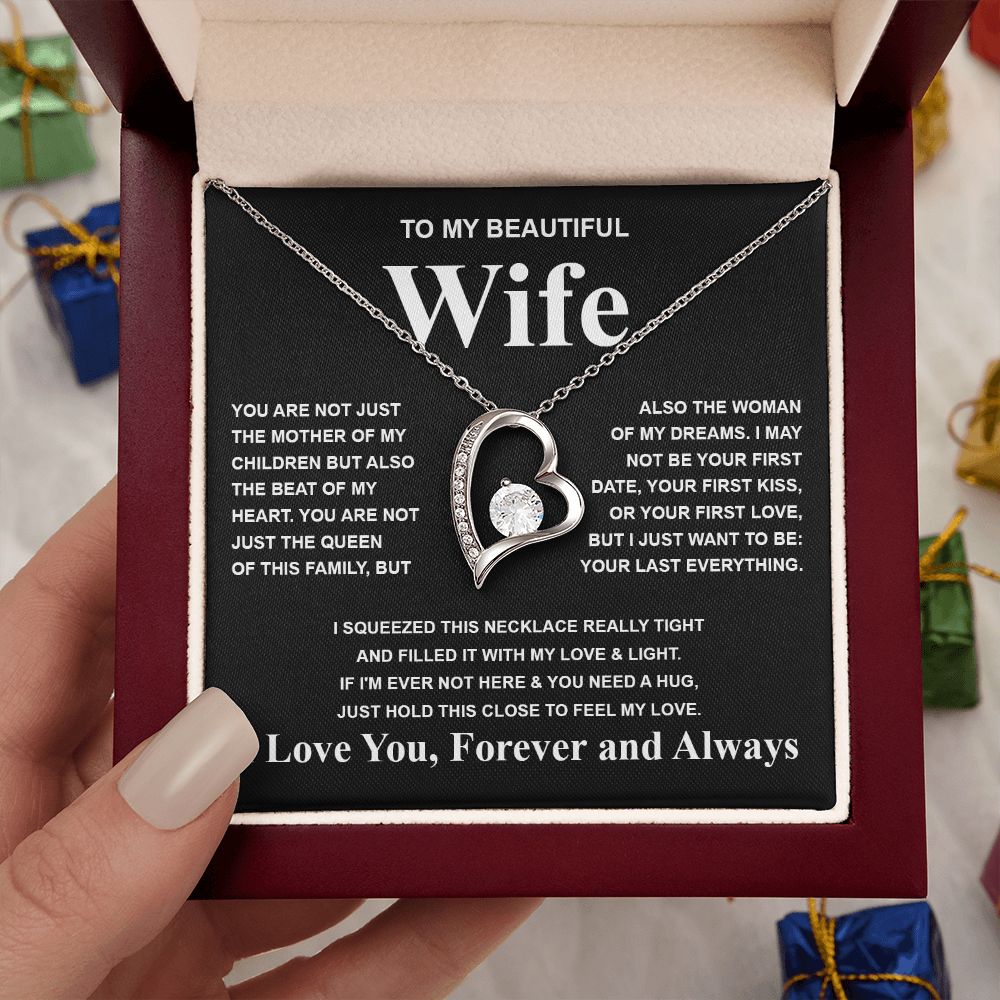 Gifts For Wife Birthday Gifts From Husband Necklace Valentines Days, Necklace for Future Soulmate, Anniversary Necklace Jewelry for Wife Necklace Gifts from Husband - Soulmate Gift Necklace with Message Card and Gift Box Forever Love