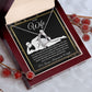 To My Wife Necklace For Women, Funny Gifts For Girlfriend,Valentine Christmas Presents For Girlfriend, Best Birthday Meaningful Gift Ideas For Wife, Women Romantic Jewelry For Her Wedding Message Card and Gift Box Styles Forever Love