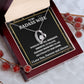 Wife Necklace Gift From Husband To My Badass Wife Pendant Valentine Jewelry with Message Card and Gift Box. Gift for Wife. Necklace Gift Set for Wife Necklace Gifts Box Gift Box Styles Forever Love