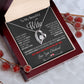 My Beautiful Wife Necklace Future Wife Gifts, Promise Necklace For Her, Fiance Gifts For Her, Valentine Gifts For Soulmate From Husband With Message Card Box LED, Soulmate Necklace For Women, To My Wife Necklace Forever Love