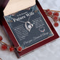 To My Future Wife Necklace My Last Everything, Promise Necklace For Her, Fiance Gift For Her, Wedding Gifts For Future Wife With Message Card Box LED, Soulmate Necklace For Women, To My Wife Necklace Forever Love