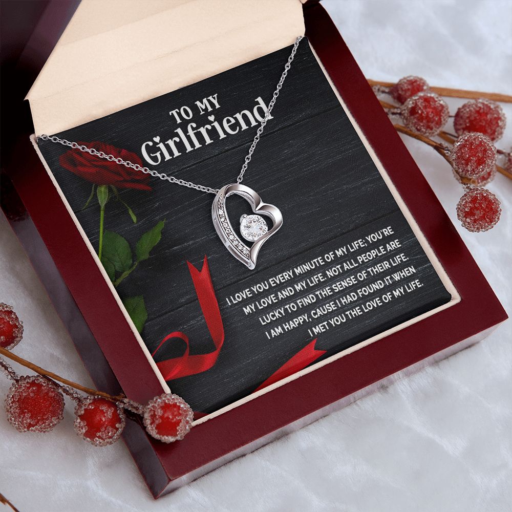 Love Knot Necklace, To My Girlfriend Gifts From Boyfriend, Girlfriend Jewelry, Girlfriend Birthday Anniversary For Girlfriend Gift, Necklace Message Card and Gift Box Styles on Birthday, Christmas, Anniversary  Forever Love
