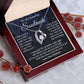 Soulmate Necklace Gift From Husband, Anniversary Romantic Gifts for Wife from Husband, Soulmate Valentine Gifts Message Card and Necklace Gifts Box Gift Box Styles on Birthday, Wedding, Anniversary, Valentine Forever Love