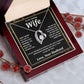 Valentine Gifts for Wife Necklace from Husband, Gifts for Wife from Husband, Wedding Gifts for Her Gifts Soulmate Message Card and Necklace Gift Box Gift Box Styles on Birthday, Wedding, Anniversary, Valentine Forever Love