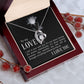 The Love Knot Necklace To My Love Knot Necklace, Happy First anniversary, Unique Gift from Husband, Best Jewelry for Wife, Necklace Message Card and Gift Box Styles on Birthday, Christmas, Anniversary  Forever Love