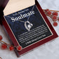 Gifts For Soulmate Birthday Gifts From Husband Necklace Valentines Day, Necklace for Future Soulmate, Wedding Valentine Jewelry for Wife Necklace Gifts from Husband - Soulmate Gift Necklace with Message Card and Gift Box Forever Love
