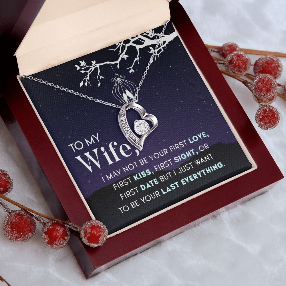 Birthday For Wife, Love Knot Necklace Gifts For Wife From Husband, To My Soulmate Necklace For Women, To My Wife Necklace Wedding Anniversary, I Love You, Meaningful Necklace Message Card and Gift Box Styles on Birthday, Christmas, Anniversary  Forever Lo