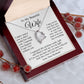 Wife Necklace Gift From Husband, Wedding Anniversary Romantic Gifts for Wife from Husband, Wife Birthday Gifts Message Card and Necklace Gifts Box Gift Box Styles on Birthday, Wedding, Anniversary, Valentine Forever Love