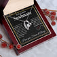To My Beautiful Soulmate Necklace My Last Everything, Promise Necklace For Her, Fiance Gifts For Her, Wedding Valentine Gifts For Future Wife With Message Card Box LED, Soulmate Necklace For Women, To My Wife Necklace Forever Love