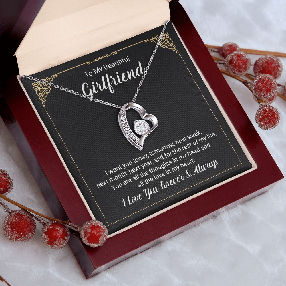 to My Future Wife Necklace, to my Wife, Necklaces For Wife From Husband With, Meaningful Necklace Message Card and Gift Box Styles on Birthday, Christmas, Anniversary  Forever Love