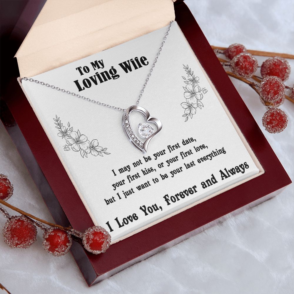 Soulmate Necklace For Women, Soulmate Gifts For Her, Future Wife Necklace, Necklaces For Girlfriend, To My Wife Necklace, Wife Necklace From Husband Necklace Message Card and Gift Box Styles on Birthday, Christmas, Valentine Forever Love