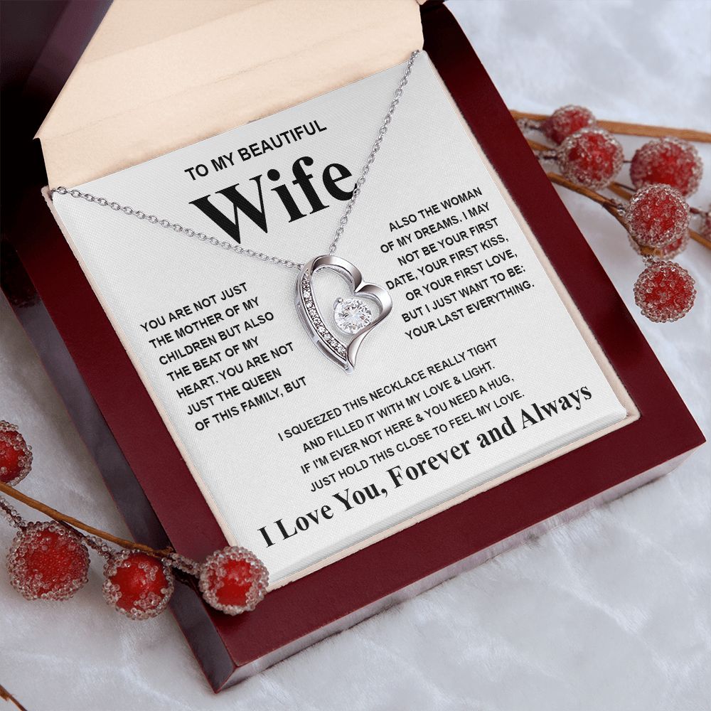 Gifts For Wife Birthday Gifts From Husband Necklace Valentines Days, Necklace for Future Soulmate, Valentine Necklace Jewelry for Wife Necklace Gifts from Husband - Soulmate Gift Necklace with Message Card and Gift Box Forever Love