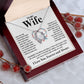 Couples Gifts Necklace To My Wife Necklace Valentine Christmas Jewelry Romantic Gifts For My Wife Pendant Jewelry with Message Card and Box Necklaces for Women Valentines Day Happy Anniversary Wedding Present Forever Love
