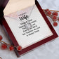 Couples Gifts, Beautiful Wife Necklace Gifts From Husband, Wedding Anniversary Jewelry For Wife From Husband, Wife Birthday From Husband, To My Unbiological Sister Message Card and Gift Box styles On Birthday, Christmas, Anniversary  Forever Love