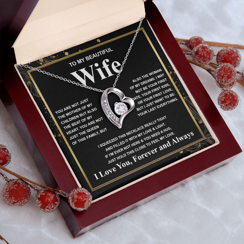 Gifts For Wife Birthday Gifts From Husband Necklace Valentines Days, Necklace for Future Soulmate, Valentine Wedding Jewelry for Wife Necklace Gifts from Husband - Soulmate Gift Necklace with Message Card and Gift Box Forever Love