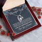 To My Beautiful Wife Necklace From Husband Pendant Jewelry with Message Card and Box Necklaces for Women Valentines Day Happy Anniversary Wedding Present for Birthday Merry Christmas for Wife Necklace Forever Love