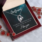 To My True Girlfriend Necklace, Brother to Sister, Birthday For Sister from Brother, I Love You, Love Knot Meaningful Necklace Message Card and Gift Box Styles on Birthday, Christmas, Anniversary Forever Love