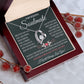 My Beautiful Soulmate Necklace Future Wife Gifts, Promise Necklace For Her, Fiance Gifts For Her, Valentine Gifts For Soulmate With Message Card Box LED, Soulmate Necklace For Women, To My Wife Necklace Forever Love