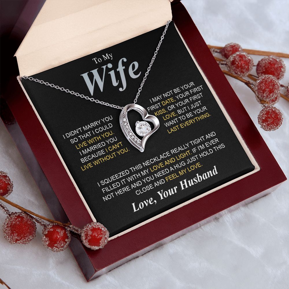 To My Beautiful Soulmate Necklace Gifts for Wife from Husband, Soulmate Valentine Gifts, Gift for Soulmate Message Card and Necklace Gift Box Gift Box Styles on Birthday, Wedding, Anniversary, Valentine Forever Love