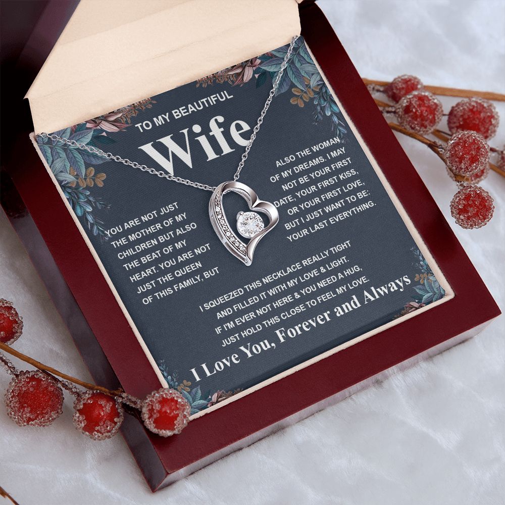 Gifts For Wife Birthday Gifts From Husband Necklace Valentines Days, Necklace for Future Soulmate, Birthday Wedding Jewelry for Wife Necklace Gifts from Husband - Soulmate Gift Necklace with Message Card and Gift Box Forever Love