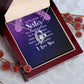 Couples Gifts, Loving Sister Necklace Gifts From Husband, Wedding Anniversary Jewelry For Wife From Husband, Wife Birthday From Husband, To My Unbiological Sister Message Card and Gift Box styles On Birthday, Christmas, Anniversary  Forever Love