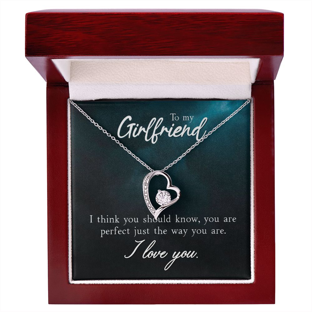 To My True Girlfriend Necklace, Brother to Sister, Birthday For Sister from Brother, I Love You, Love Knot Meaningful Necklace Message Card and Gift Box Styles on Birthday, Christmas, Anniversary Forever Love
