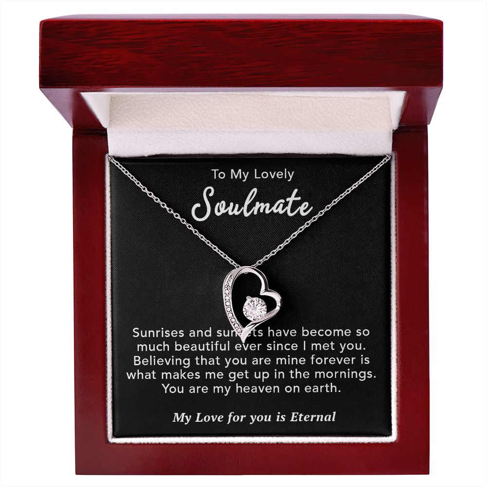 To My Lovely Wife Necklace Gift From Husband To My Badass Wife Pendant Valentine Jewelry with Message Card and Gift Box. Gift for Wife. Necklace Gift Set for Wife Necklace Gifts Box Gift Box Styles Forever Love