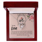 The Love Knot Necklace To My Love Knot Necklace, Happy First anniversary, Unique Gift from Husband, Best Jewelry for Wife, Dear Wife, Necklace Message Card and Gift Box Styles on Birthday, Christmas, Anniversary  Forever Love