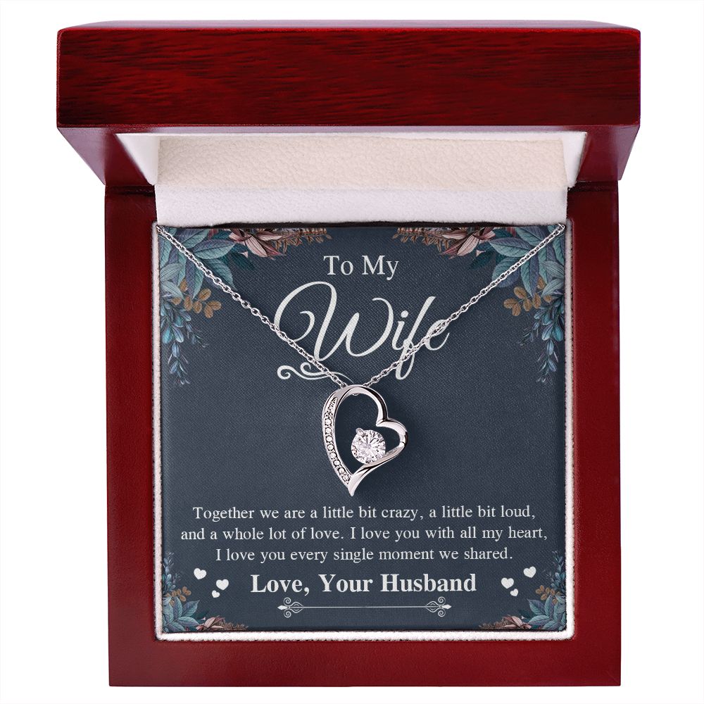 Valentine Gifts To My Soulmate Necklace Gift for Wife from Husband, Wife Anniversary Gifts, Gift for Soulmate Necklace Message Card and Necklace Gift Box Gift Box Styles on Birthday, Wedding, Anniversary, Valentine Forever Love
