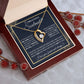 Couples Gifts, To My Dear Wife Necklace Gifts From Husband, Wedding For Wife From Husband, Wife Birthday From Husband, To My Beautiful Wife, Necklace Custom Name Message Card and Gift Box Styles on Birthday, Christmas, Wedding, Anniversary Forever Love
