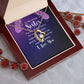 Couples Gifts, Loving Sister Necklace Gifts From Husband, Wedding Anniversary Jewelry For Wife From Husband, Wife Birthday From Husband, To My Unbiological Sister Message Card and Gift Box styles On Birthday, Christmas, Anniversary  Forever Love