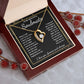 To My Beautiful Soulmate Necklace Gift for Her, Soulmate for Wife Valentine Gifts from Husband, Wedding for Women, Soulmate Gifts, Message Card and Necklace Gifts Box Gift Box Styles on Birthday, Wedding, Anniversary, Valentine Forever Love