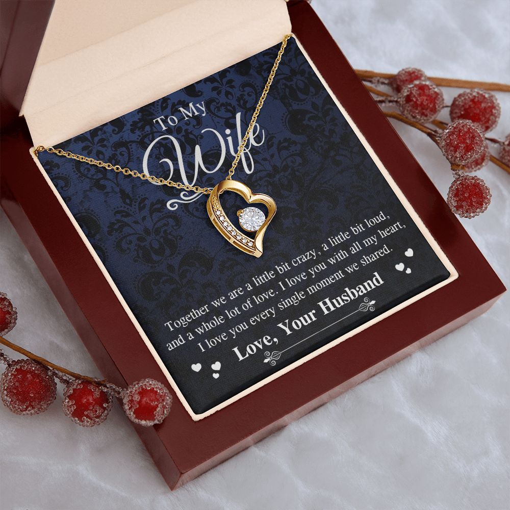 Valentine Gifts To My Soulmate Necklace Gifts for Wife from Husband, Wife Anniversary Gifts, Gift for Soulmate Necklace Message Card and Necklace Gift Box Gift Box Styles on Birthday, Wedding, Anniversary, Valentine Forever Love