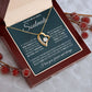 Couples Gifts, To My Beautiful Soulmate Necklace From Husband, Valentine For Wife From Husband, Wife Wedding From Husband, To My Wife, Necklace Custom Name Message Card and Gift Box Styles on Birthday, Christmas, Wedding, Anniversary Forever Love