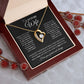 to My Future Wife Necklace Future Wife Gifts, Promise Necklace For Her, Fiance Gifts For Her, Wedding Valentine Gifts For Future Wife With Message Card Box LED, Soulmate Necklace For Women, To My Wife Necklace Forever Love