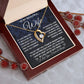 To My Beautiful Wife Necklace Gift for Her, Soulmate for Wife Birthday Gifts from Husband, Wedding Jewelry for Women, Soulmate Gifts, Message Card and Necklace Gifts Box Gift Box Styles on Birthday, Wedding, Anniversary, Valentine Forever Love