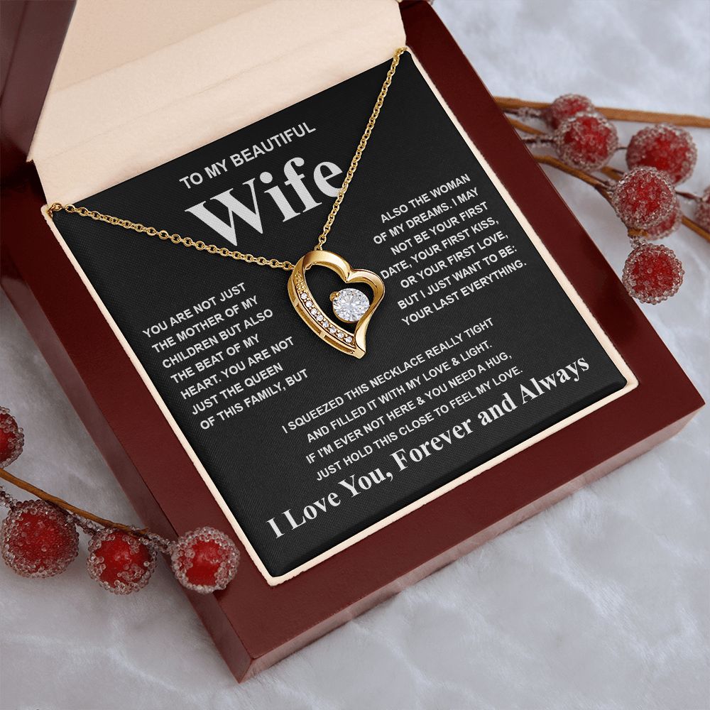Gifts For Wife Birthday Gifts From Husband Necklace Valentines Days, Necklace for Future Soulmate, Anniversary Necklace Jewelry for Wife Necklace Gifts from Husband - Soulmate Gift Necklace with Message Card and Gift Box Forever Love