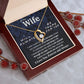 To My Wife Necklace To My Future Wife Necklace Gifts, Promise Necklace For Her, Fiance Gifts For Her, Valentine Necklace Gifts For Soulmate From Husband With Message Card Box LED, Soulmate Necklace For Women, To My Wife Necklace Forever Love