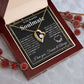 Beautiful Soulmate Necklace My Last Everything, Promise Necklace For Her, Fiance Gifts For Her, Wedding Valentine Gifts For Future Wife With Message Card Box LED, Soulmate Necklace For Women, To My Wife Necklace Forever Love