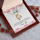 Couples Gifts Necklace To My Beautiful Wife Necklace Gifts For My Wife, I Love You, Love Knot Meaningful Necklace Message Card and Gift Box Styles on Birthday, Christmas, Anniversary Forever Love