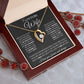 Couples Gifts, To My Beautiful Wife, Necklace From Husband, Valentine For Wife From Husband, Wife Wedding From Husband, To My Wife, Necklace Custom Name Message Card and Gift Box Styles on Birthday, Christmas, Wedding, Anniversary Forever Love