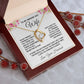 Wife Necklace Gifts from Husband, Wedding Anniversary Gifts for Wife from Husband, Wife Valentine Gifts from Husband, To My Wife Necklace Message Card and Necklace Gifts Box Gift Box Styles on Birthday, Wedding, Anniversary, Valentine Forever Love